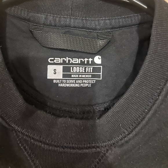 Carhartt Men's Crewneck Black Sweater - Picture 3 of 4